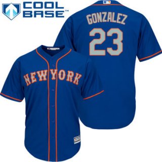 New York Mets #23 Adrian Gonzalez Blue New Cool Base Alternate Home Stitched MLB Jersey