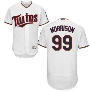 Minnesota Twins #99 Logan Morrison White Flexbase Authentic Collection Stitched Baseball Jersey