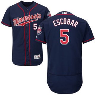 Minnesota Twins #5 Eduardo Escobar Navy Blue Flexbase Authentic Collection Stitched Baseball Jersey