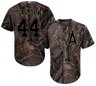 LA Angels of Anaheim #44 Reggie Jackson Camo Realtree Collection Cool Base Stitched MLB Jersey