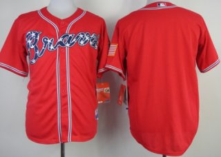 Atlanta Braves Blank 2014 Red Jersey