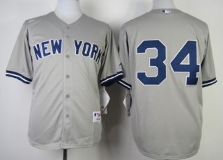 New York Yankees #34 Brian McCann Gray Jersey