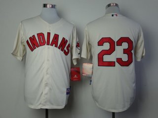 Cleveland Indians #23 Michael Brantley Cream Jersey