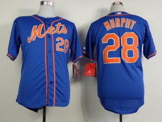 New York Mets #28 Daniel Murphy Blue Jersey