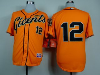 San Francisco Giants #12 Joe Panik Orange Jersey