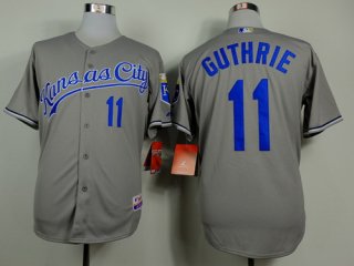 Kansas City Royals #11 Jeremy Guthrie Gray Jersey