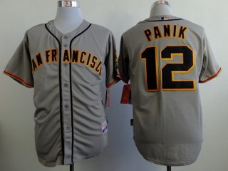 San Francisco Giants #12 Joe Panik Gray SF Edition Jersey