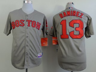 Boston Red Sox #13 Hanley Ramirez 2014 Gray Jersey