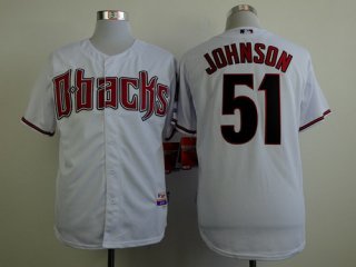 Arizona Diamondbacks #51 Randy Johnson White Cool Base Jersey