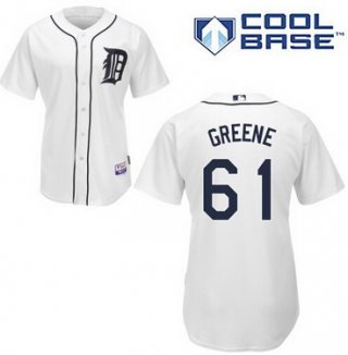 Detroit Tigers #61 Shane Greene White Jersey