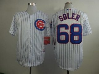 Chicago Cubs #68 Jorge Soler White Jersey