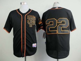 San Francisco Giants #22 Will Clark 2015 Black SF Edition Cool Base Jersey