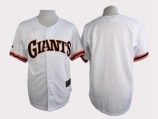 Men's San Francisco Giants Blank 1989 Turn Back The Clock White Throwback Jersey