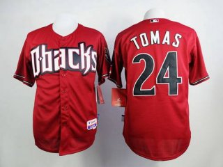 Men's Arizona Diamondbacks #24 Yasmany Tomas Red Jersey