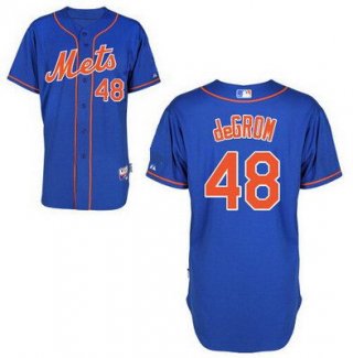 Men's New York Mets #48 Jacob DeGrom Blue Jersey