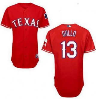 Men's Texas Rangers #13 Joey Gallo 2014 Red Jersey