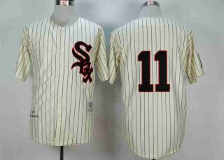 Men's Chicago White Sox #11 Luis Aparicio Cream 1959 Throwback Jersey