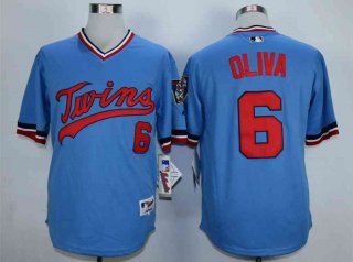 Men's Minnesota Twins #6 Tony Oliva Blue Cooperstown Jerse