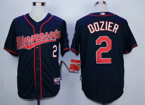 Men's Minnesota Twins #2 Brian Dozier Blue Cool Base Jersey