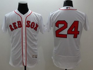 Men's Boston Red Sox #24 David Price White Flexbase 2016 MLB Player Jersey