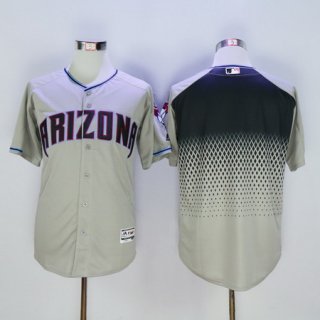 Men's Arizona Diamondbacks Blank Gray Capri 2016 Flexbase Majestic Baseball Jersey