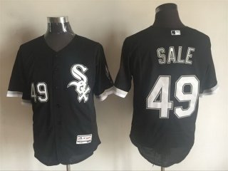 Men's Chicago White Sox #49 Chris Sale Black 2016 Flexbase Majestic Baseball Jersey