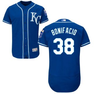 Men's Kansas City Royals #38 Jorge Bonifacio Majestic Royal Blue 2016 Flexbase Authentic Collection Jersey