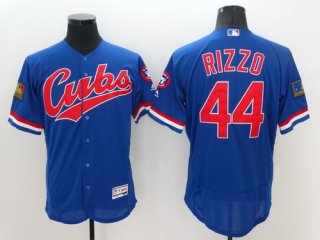 Men's Chicago Cubs #44 Anthony Rizzo Blue Flexbase Majestic 1994 Collection Jersey