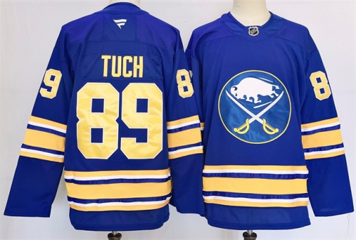 Men's Buffalo Sabres #89 Alex Tuch Blue 2024-25 Stitched Jersey