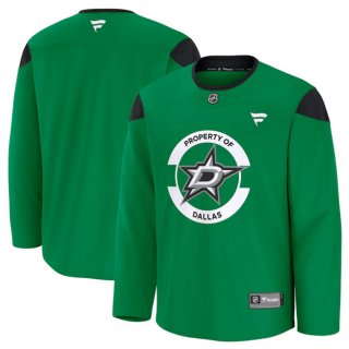 Men's Dallas Stars Green 2024-25 Team Practice Stitched Hockey Jersey