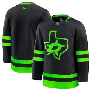 Men's Dallas Stars Blank Black 2024-25 Alternate Stitched Hockey Jersey