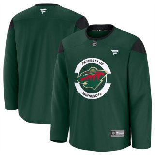 Men's Minnesota Wild Green 2024-25 Team Practice Stitched Hockey Jersey