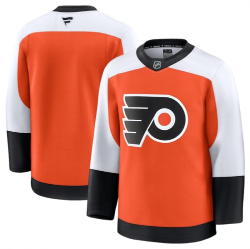 Men's Philadelphia Flyers Blank Orange 2024-25 Home Stitched Hockey Jersey