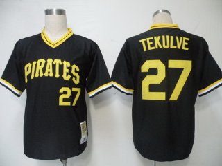 Pittsburgh Pirates #27 Kent Tekulve 1979 Black Throwback Jersey