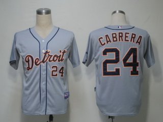 Detroit Tigers #24 Miguel Cabrera Gray Jersey