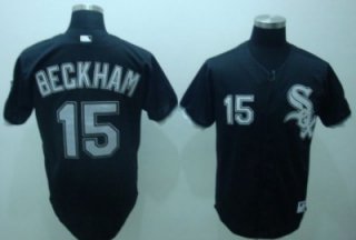 Chicago White Sox #15 Gordon Beckham Black Jersey