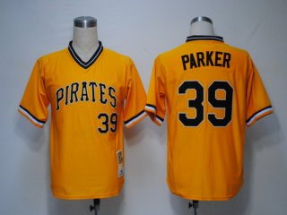 Pittsburgh Pirates #39 Dave Parker 1979 Yellow Throwback Jersey