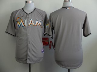 Miami Marlins Blank Gray Jersey