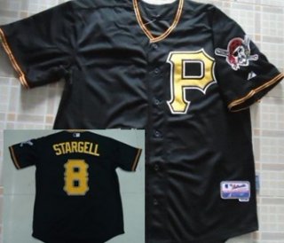 Pittsburgh Pirates #8 Willie Stargell Black Cool Base Jersey