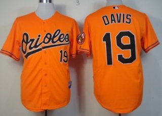 Baltimore Orioles #19 Chris Davis Orange Jersey