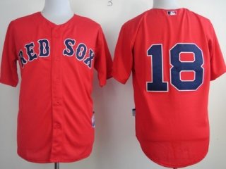 Boston Red Sox #18 Shane Victorino Red Jersey