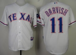 Texas Rangers #11 Yu Darvish 2014 White Jersey