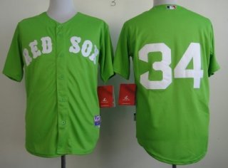 Boston Red Sox #34 David Ortiz 2013 Green Jersey