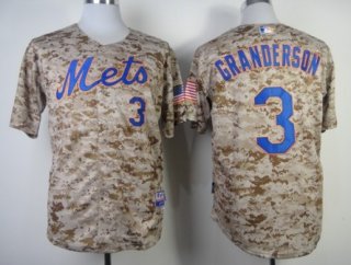 New York Mets #3 Curtis Granderson 2014 Camo Jersey