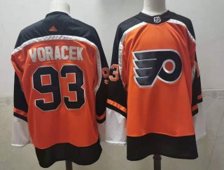 Men's Philadelphia Flyers #93 Jakub Voracek Orange Adidas 2020-21 Stitched NHL Jersey