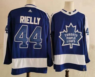 Men's Toronto Maple Leafs #44 Morgan Rielly Royal Blue 2021 Retro Stitched NHL Jersey