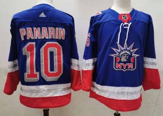 Men's New York Rangers #10 Artemi Panarin Light Blue 2021 Retro Stitched NHL Jersey