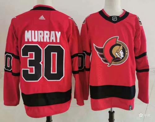 Men's Ottawa Senators #30 Matt Murray Red 2021 Retro Stitched NHL Jersey