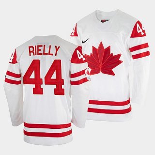 Men's Morgan Rielly Canada Hockey White 2022 Beijing Winter Olympic #44 Home Jersey