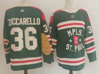 Men Minnesota Wild 36 Zuccarello Green Classic Edition 2022 Adidas NHL Jersey